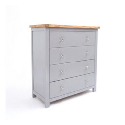 Cabinet Bits Mirano 4 Drawer Chest Of Drawers Chrome Knob - thumbnail 2