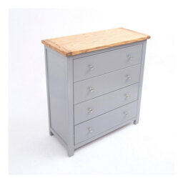 Cabinet Bits Mirano 4 Drawer Chest Of Drawers Chrome Knob - thumbnail 3