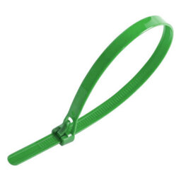 Ledsone Green 100 Pack Reusable Heavy Duty Nylon Cable Ties, Large 8 Inch Plastic Cable Ties - thumbnail 3