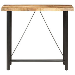 Berkfield Bar Table 120X58X107 Cm Rough Mango Wood - thumbnail 2