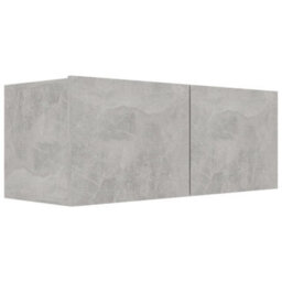 Berkfield 3 Piece Tv Cabinet Set Concrete Grey Engineered Wood - thumbnail 5