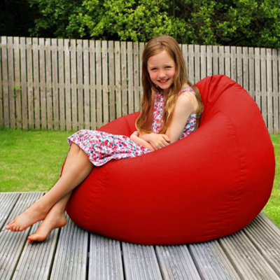 rucomfy Beanbags Rucomfy Indoor Or Outdoor Adults Water Resistant Slouchbag - Red Beanbag Chair - image 1