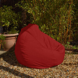 rucomfy Beanbags Rucomfy Indoor Or Outdoor Adults Water Resistant Slouchbag - Red Beanbag Chair - thumbnail 2