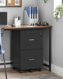Songmics 2-Drawer File Cabinet, Locking Filing Cabinet For Home Office, Small Rolling File Cabinet, Printer Stand - thumbnail 9