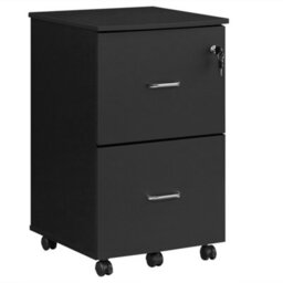 Songmics 2-Drawer File Cabinet, Locking Filing Cabinet For Home Office, Small Rolling File Cabinet, Printer Stand - thumbnail 6