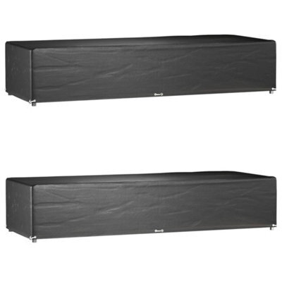 Walplus Sunlounger Covers 2 Pcs 12 Eyelets 205X75X40 Cm Polyethylene - image 1