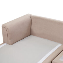 Beliani Corner Sofa 4 Seater Kohlo Fabric Taupe Right Hand - thumbnail 6