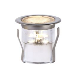 GoodHome Coldstrip Stainless Steel Effect Integrated Led Indoor & Outdoor Deck Light (D)30mm, Pack Of 10 - thumbnail 2