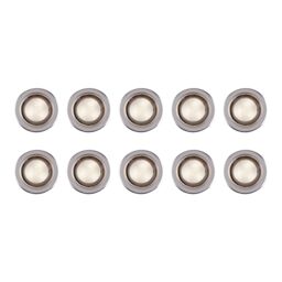 GoodHome Coldstrip Stainless Steel Effect Integrated Led Indoor & Outdoor Deck Light (D)30mm, Pack Of 10 - thumbnail 3
