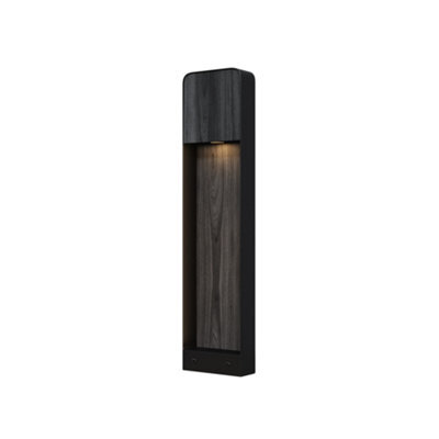 Luminosa Lighting Luminosa Porte Outdoor Bollard Black Wood 3000K 250Lm Ip54 - image 1
