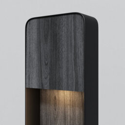 Luminosa Lighting Luminosa Porte Outdoor Bollard Black Wood 3000K 250Lm Ip54 - thumbnail 2