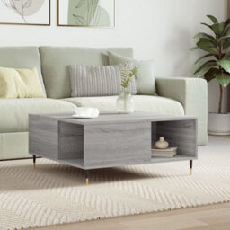 Berkfield Coffee Table Grey Sonoma 80X80X36.5 Cm Engineered Wood - thumbnail 1