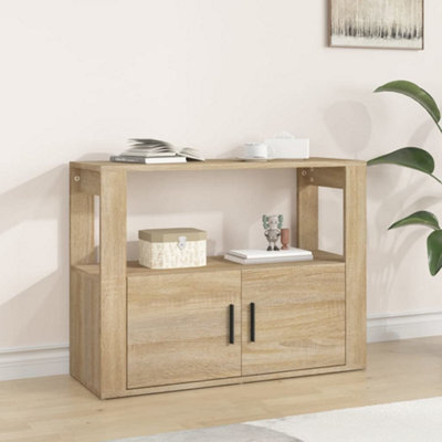 Vidaxl Sideboard Sonoma Oak 80X30X60 Cm Engineered Wood - image 1