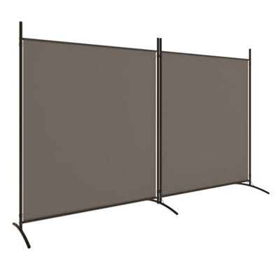 Vidaxl 2-Panel Room Divider Anthracite 348X180 Cm Fabric - image 1