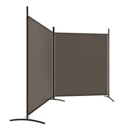 Vidaxl 2-Panel Room Divider Anthracite 348X180 Cm Fabric - thumbnail 4