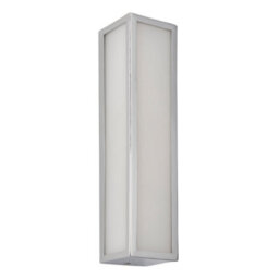 Anson Lighting Nayland Chrome With Frosted Glass Contemporary 2 Light Bathroom Wall Light - thumbnail 2
