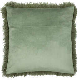 Furn. Rowan Faux Fur Khaki Cushion Cover - thumbnail 2
