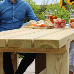 Rebecca Table Wooden Garden Outdoor Table By Zest Outdoor Living - thumbnail 3