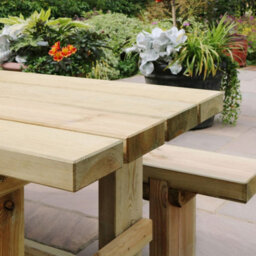 Rebecca Table Wooden Garden Outdoor Table By Zest Outdoor Living - thumbnail 5