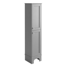 Plum&clay Beckett Light Grey Floor Standing Bathroom Tall Storage Unit (H)1618mm (W)360mm - thumbnail 1