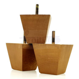 L&F 4X Wood Furniture Legs M10 65mm High Dark Oak Stain Replacement Sofa Feet Stools Chairs Sofas Cabinets Beds Pkc364 - thumbnail 5