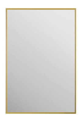 Mirroroutlet The Artus Gold Aluminium Edged Wall Mirror 60Cm X 40Cm - image 1