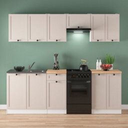 Heze Furniture Summer 7 Unit Kitchen Cabinets Set 230Cm In Cashmere Matt - thumbnail 2