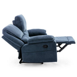 More4Homes Sydney 2+3 Seater Fabric Manual Recliner Sofa Set Blue - thumbnail 3