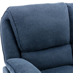 More4Homes Sydney 2+3 Seater Fabric Manual Recliner Sofa Set Blue - thumbnail 4