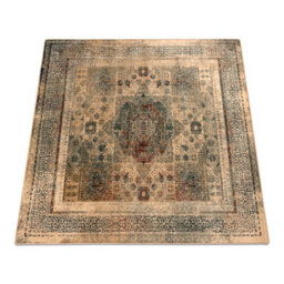 RugsX Wool Carpet Omega Mamluk Square - Rosette Vintage Cream 200X200 Cm - thumbnail 4