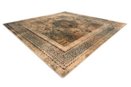 RugsX Wool Carpet Omega Mamluk Square - Rosette Vintage Cream 200X200 Cm - thumbnail 3
