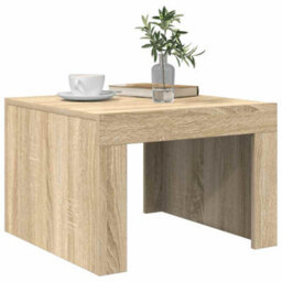 Berkfield Durable Coffee Table Sonoma Oak 50X50X35 Cm Engineered Wood - thumbnail 4