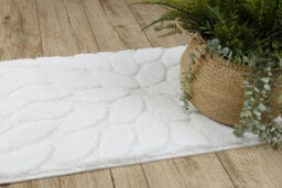 RugsX Bathroom Rug Supreme Stones, Non-Slip, Soft - White   50X80 Cm - thumbnail 5