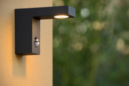 Lucide Texas-Ir Modern Wall Spotlight Outdoor, Pir Sensor - Led - 1X7W 3000K - Ip54 - Anthracite - thumbnail 5