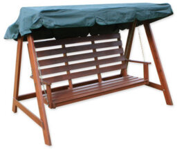 Woodside Swing Chair Replacement Canopy Green - 3 Seater