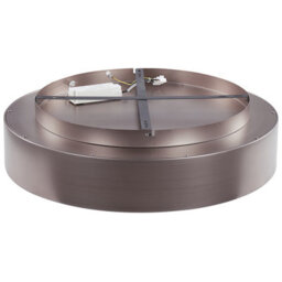 Beliani Round Ceiling Lamp Light Brown With Integrated Led, 61Cm Diameter, Contemporary Steel Finish - thumbnail 4