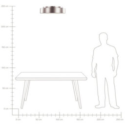 Beliani Round Ceiling Lamp Light Brown With Integrated Led, 61Cm Diameter, Contemporary Steel Finish - thumbnail 7