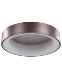 Beliani Round Ceiling Lamp Light Brown With Integrated Led, 61Cm Diameter, Contemporary Steel Finish - thumbnail 3