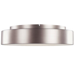 Beliani Round Ceiling Lamp Light Brown With Integrated Led, 61Cm Diameter, Contemporary Steel Finish - thumbnail 2