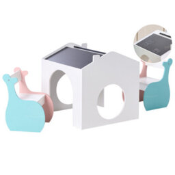 Beliani Kids Table With Chairs Wooli Multicolour