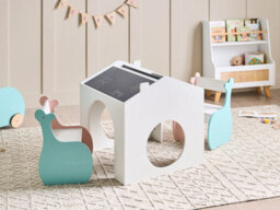 Beliani Kids Table With Chairs Wooli Multicolour - thumbnail 2