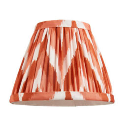 Loops Set Of 2 Elegant Apricot Orange Tapered Lamp Shades With Zigzag Design - thumbnail 5