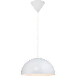 Nordlux Ellen Metal Pendant Light Dome Shade White,mains - thumbnail 1