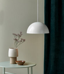 Nordlux Ellen Metal Pendant Light Dome Shade White,mains - thumbnail 5