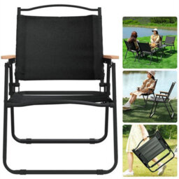 Folding Camping Chairs Lightweight Outdoor Patio Garden Beach Chair Fishing Seat - thumbnail 1