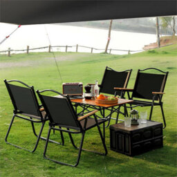 Folding Camping Chairs Lightweight Outdoor Patio Garden Beach Chair Fishing Seat - thumbnail 4