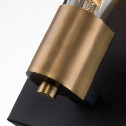 Luminosa Lighting Luminosa Hinkley Silas Wall Lamp Aged Zinc & Heritage Brass - thumbnail 2