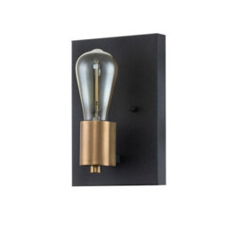 Luminosa Lighting Luminosa Hinkley Silas Wall Lamp Aged Zinc & Heritage Brass - thumbnail 5