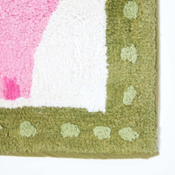 Homescapes Cotton Tufted Pink Elephant Children Rug - thumbnail 2