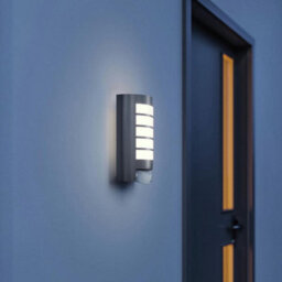 Steinel L 12 S Anthracite Modern Outdoor Wall Light Pir Motion Sensor Aluminium Ip44 - thumbnail 3